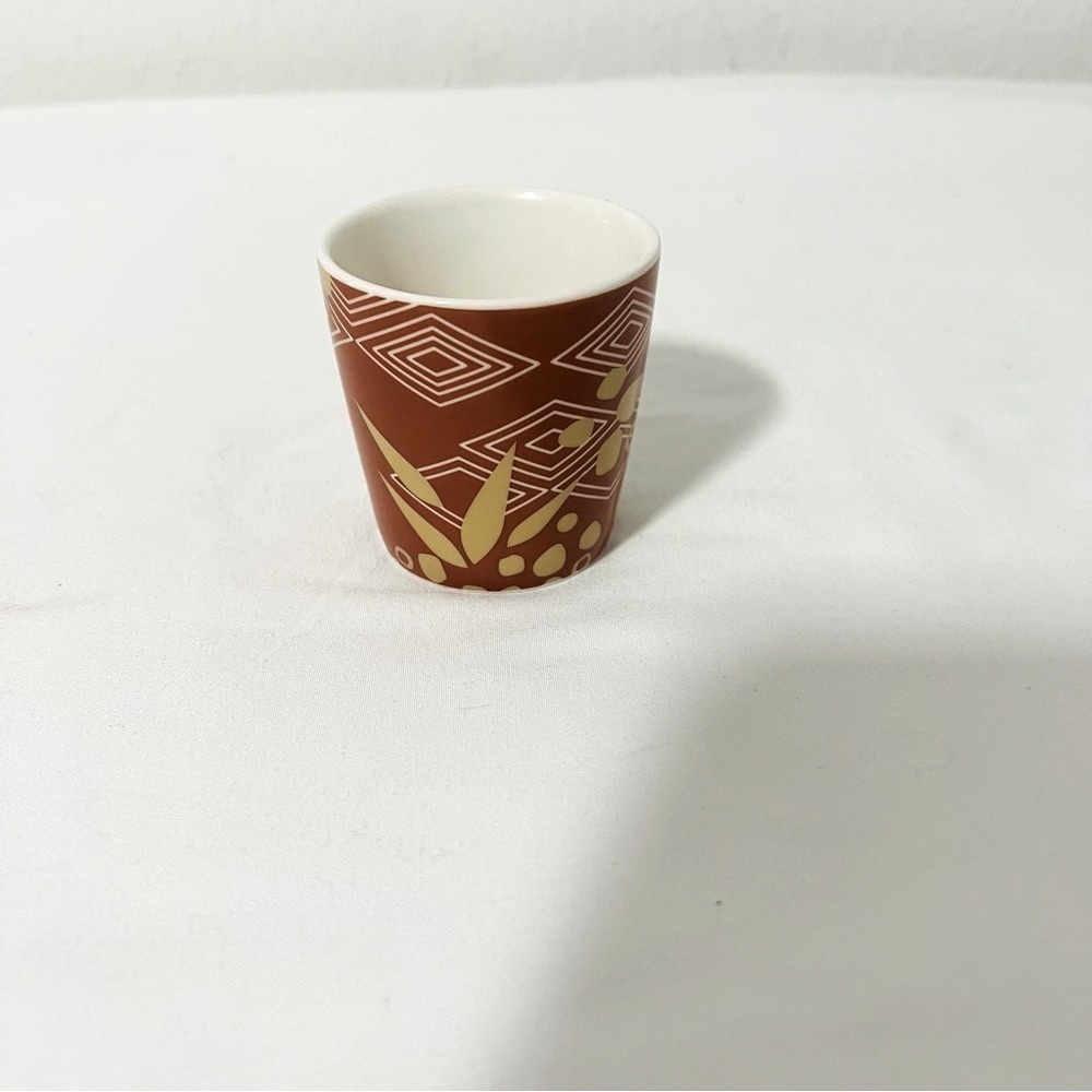 Starbucks 3 Oz Espresso Demitasse Cup with Intricate Patterns Geometric